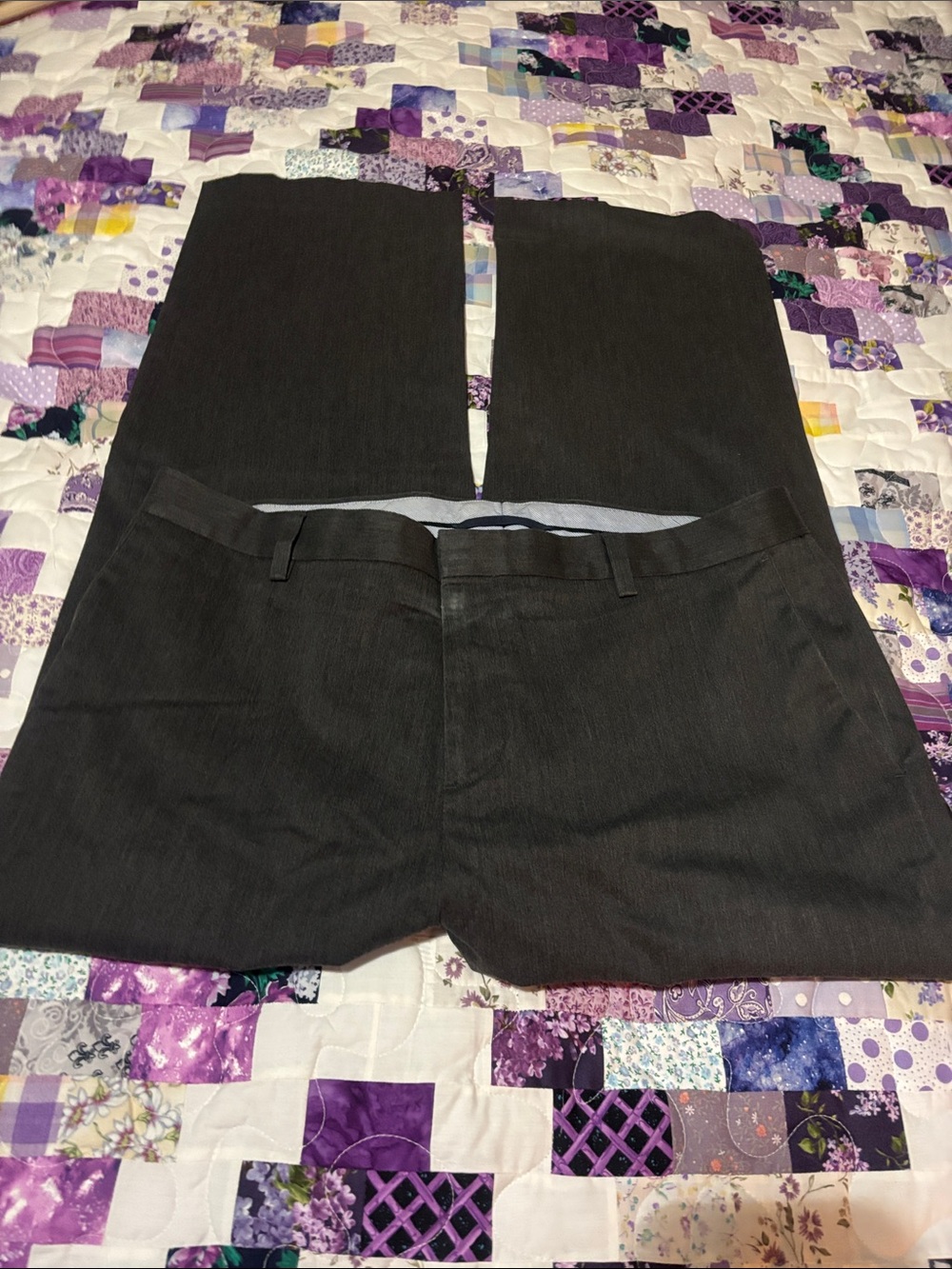 Kirkland Signature Men's Dress Pants in Charcoal Gray